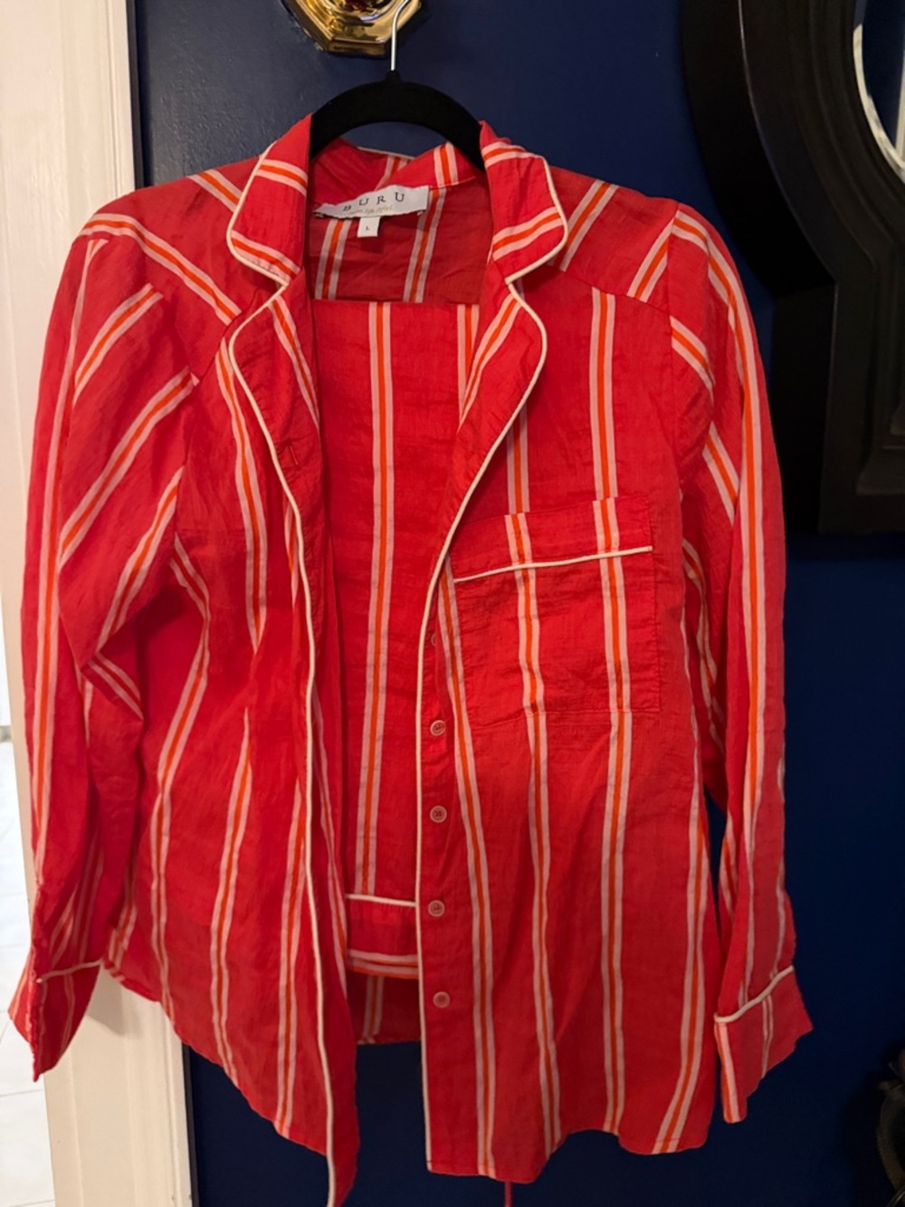 Red Striped Lightweight shirt and pants